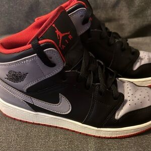 Jordan Red and Black Sneakers